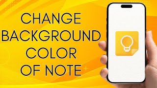 How To Change The Background Color Of A note On Google Keep