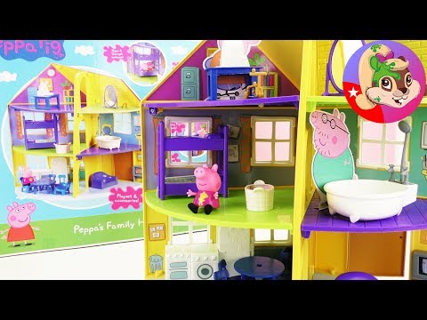 Ngôi nhà đồ chơi gia đình Peppa | Thử chơi căn nhà đồ chơi Peppa