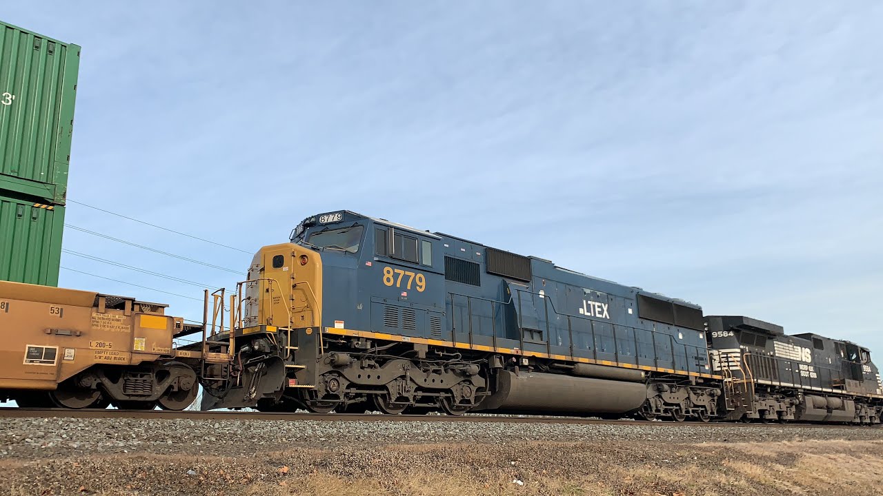 NS 294 @ Union, NJ, with a LTEX SD60M Trailing