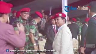 Para Jenderal Kopassus Sambut Prabowo Subianto saat Perayaan HUT ke 67 Pasukan Elit TNI AD