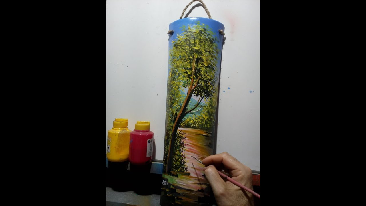 Pintando paisagem em telhas, por Aparecido Rocha, episódio de Nº 22