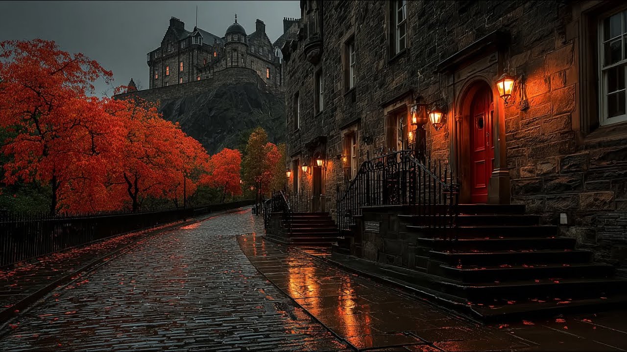 Edinburgh, Regno Unito | Christmas | Tour a Piedi 4K