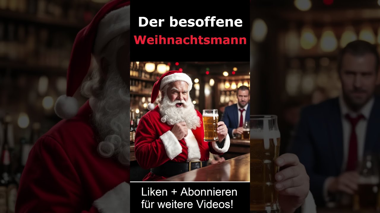 Der besoffene Weihnachtsmann beleidigt den Wirt! #alkohol #weihnachten ...