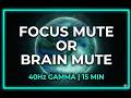 15 MIN | PRIME EXECUTIVE FUNCTION | [PROTOCOL: ZENITH] 40Hz GAMMA