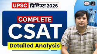 UPSC Prelims 2026 | CSAT Complete Analysis | Maths, Reasoning &amp; Comprehension | Drishti IAS