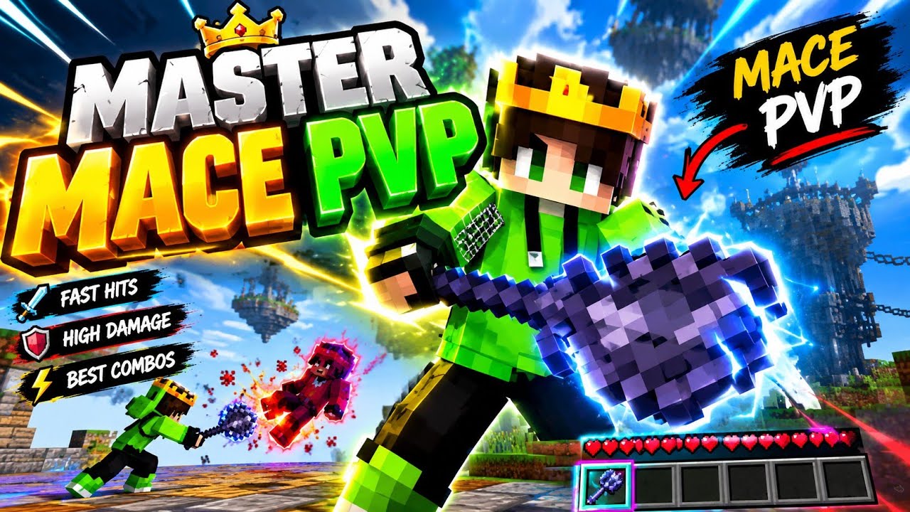 Master MACE PvP in Minecraft Pocket edition 🤫 - YouTube