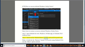 [FYI] Restore/recover deleted Windows 10 Sticky Notes