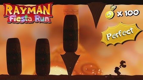 Rayman Fiesta Run - Level 12: Inferno, Chef Cook! (Perfect / 100 Lums)
