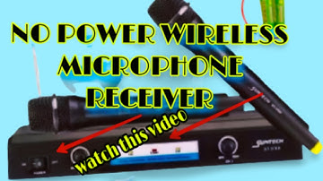 NO POWER WIRELESS MICROPHONE RECEIVER