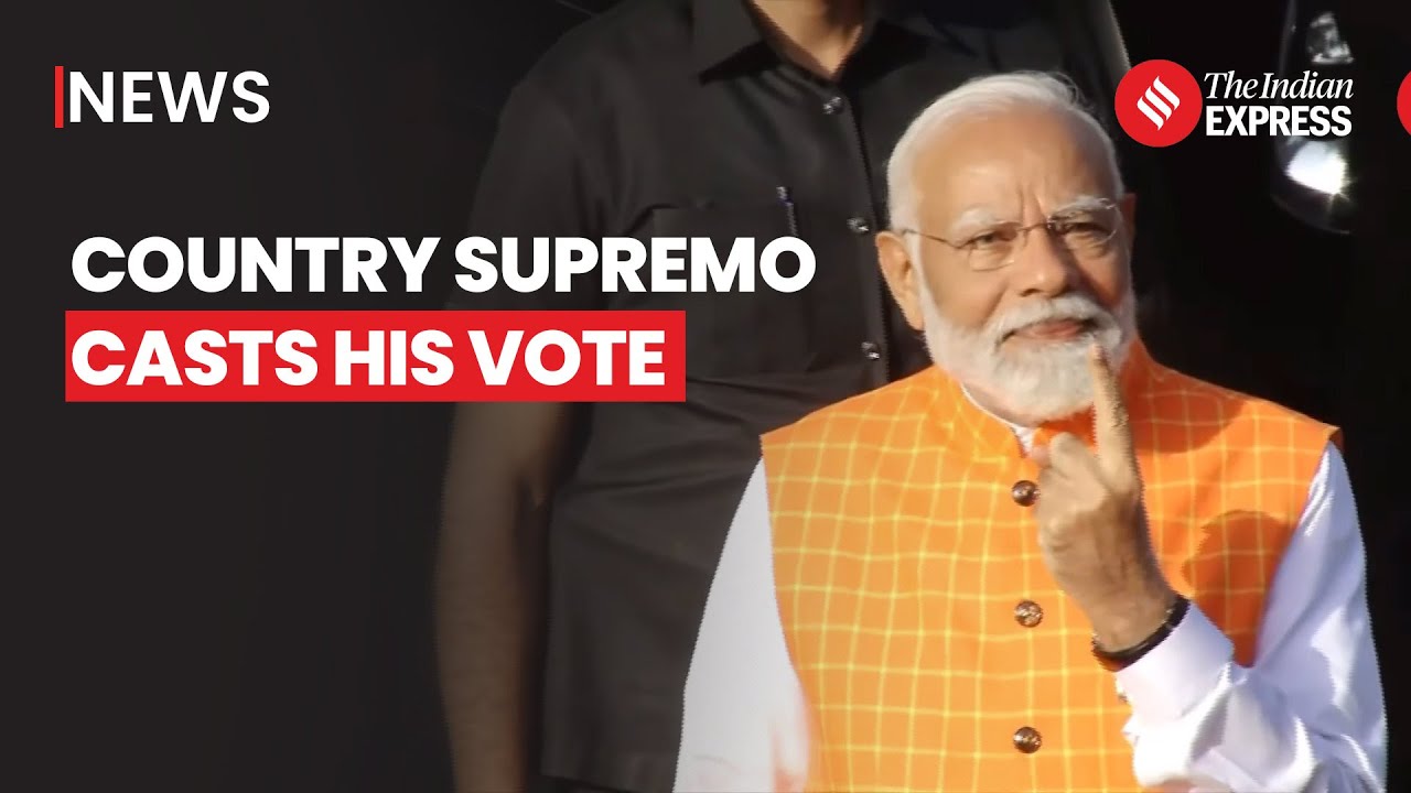 Lok Sabha Election 2024: PM Modi Casts His Vote At Nishan HS School In ...