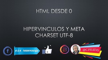 CURSO HTML - HIPERVINCULOS Y META CHARSET UTF-8