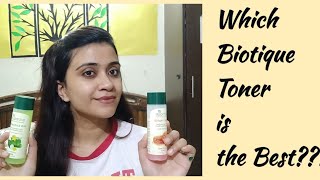 Biotique Bio Cucumber Toner Vs Bio Honey toner - Which one should you buy? which skintype?