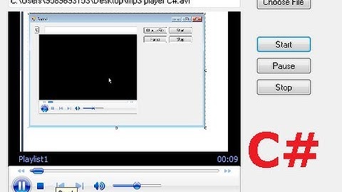 C# Tutorial 37: How to add a (Windows Media Player) Video clip to the form