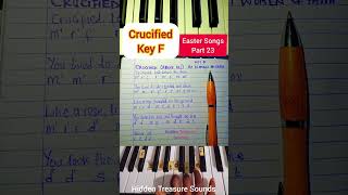 Crucified (Above All): Easter Song Piano Tutorial/Solfa Notes and lyrics Video Key F. #Easter