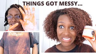 Trying the ORS Curls Unleashed Color Blast... PLEASE WATCH BEFORE USING! | Peachtree | Natural Hair