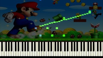 Super Mario on Piano With Sound Effects Systensia