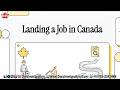 Landing a job in Canada