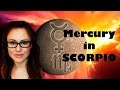 Mercury in SCORPIO in the Birth Chart with AstroLada