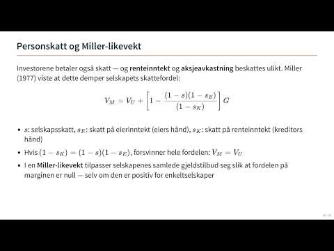 Videominiatyr: Del 4: Personskatt, Miller og agentkostnader