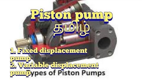 axial piston pump basic working in tamil / advantage and disadvantage