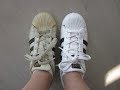 Cómo blanquear las Adidas Superstar (HILOS Y TELA INCLUIDOS)