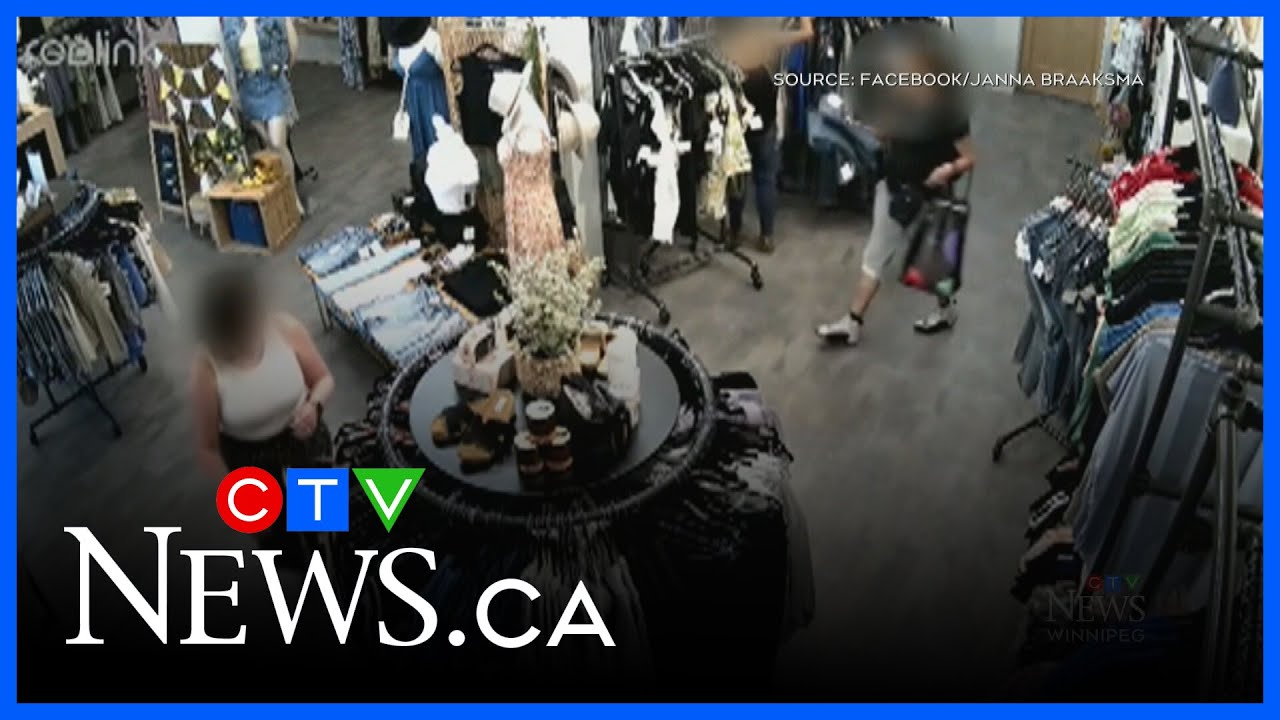 Brazen store theft caught on video - YouTube