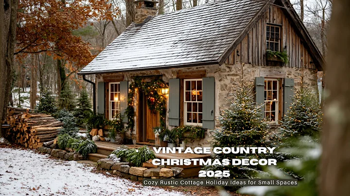 🎄 Vintage Country Christmas Decor 2025 | Cozy Rustic Cottage Holiday Ideas for Small Spaces