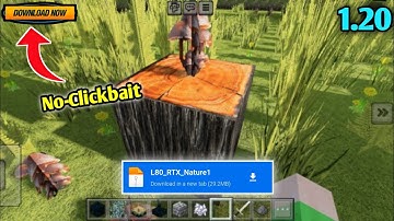 Best Realistic Nature RTX Shader For Minecraft Pe 1.20 | 100% Working - Realistic Shader For MCPE