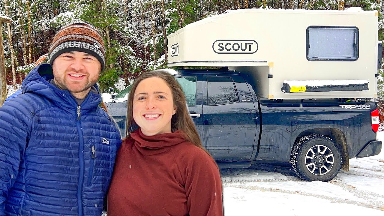 Waking Up to Snow | A Day in the Life of Winter Truck Camping - YouTube