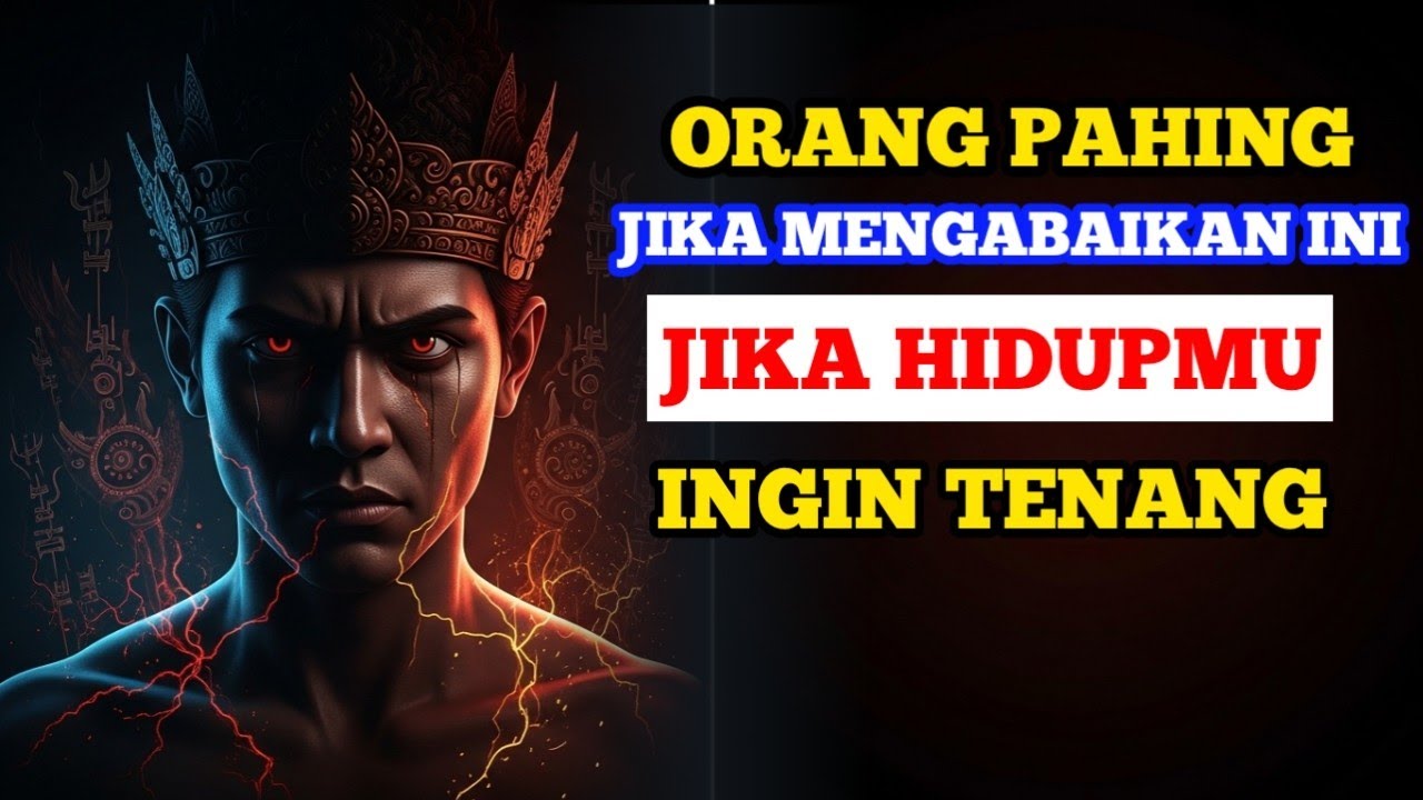 ORANG PAHING WAJIB TAHU! JIKA MENGABAIKAN INI, HIDUPMU TAK AKAN TENANG