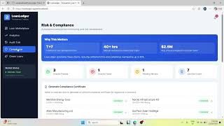 LoanLedger: Transparent Loan Trading Platform | T+1 Settlement & Automated Compliance Demo screenshot 4