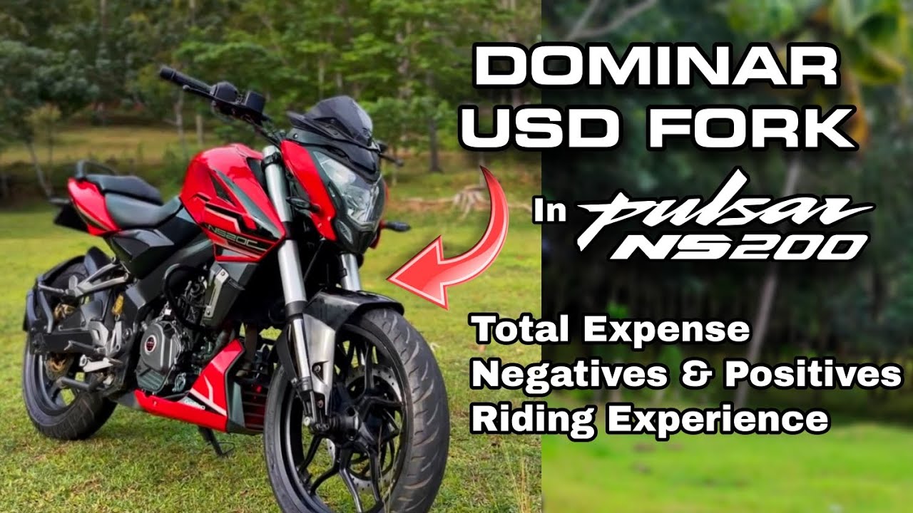 Dominar USD Fork in NS200 Total Expense Riding Experience 💥 YouTube
