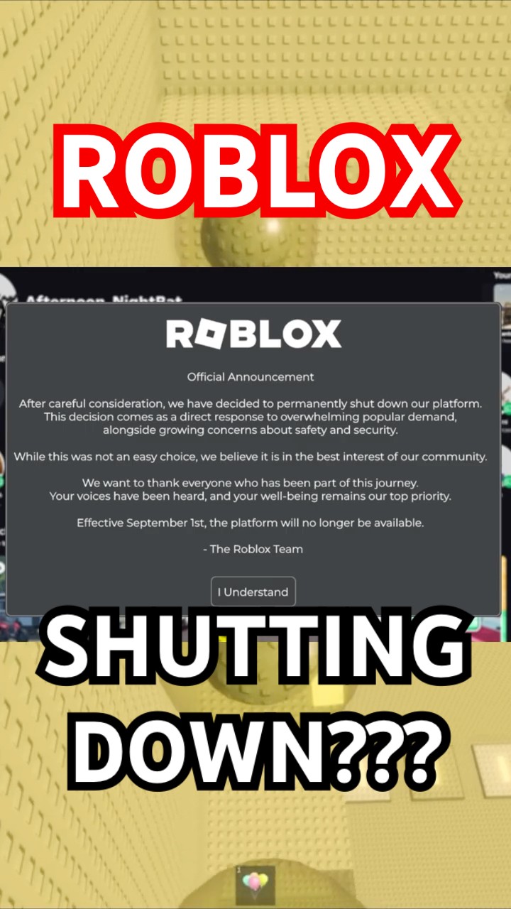 Is Roblox SHUTTING DOWN In 2026 YouTube Oardefault 