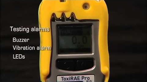 ToxiRAE Pro Training   On Off Testing Alarms