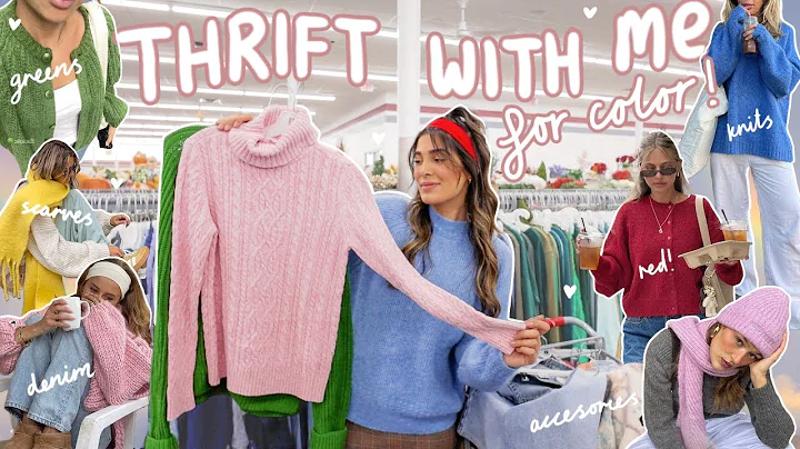 THRIFT WITH ME for a COLORFUL WARDROBE ❤️💙💛💚 *neutrals whoo?*