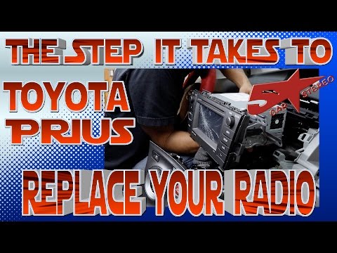라디오 Toyota Prius를 교체하는 단계