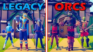 LEGACY TEAM vs ORCS TEAM - Totally Accurate Battle Simulator | TABS