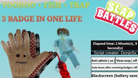 Slap battles script | Auto farm voodoo + fish + trap glove at once