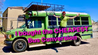 I Bought the CHEAPEST Bus Skoolie Conversion in the USA