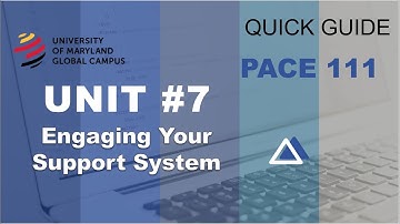 UMGC PACE 111 Unit #7 Quick Guide