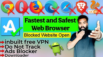 Best Web Browser for Android inbuilt VPN. सबसे अच्छा WEB ब्राउजर 2025
