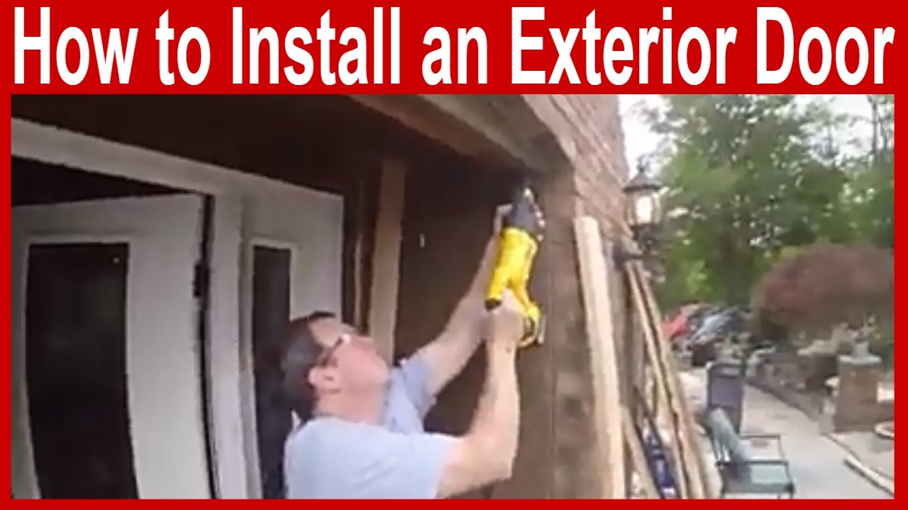 How to Install an Exterior Door - YouTube
