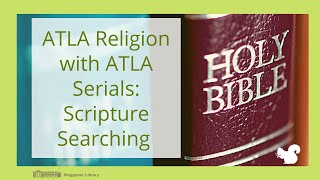 ATLA Scripture Searching 2025