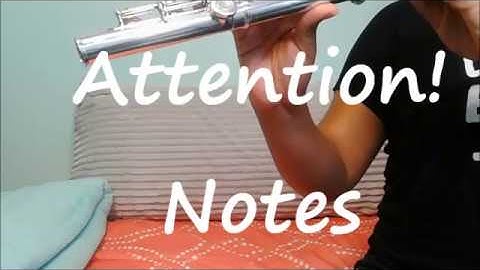 Attention by Charlie Puth tutorial/ notes (flute)