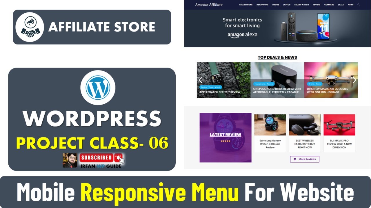Affiliate Marketing Website Class 06 – Create Footer for Mobile Devices – Oceanwp Theme Footer Menu