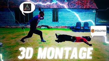 free fire 3D animation 3D Montage Kaise banaen || prisma || 3D free fire