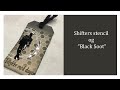 Black Soot og Shifters stencil :: Distress Oxide serie