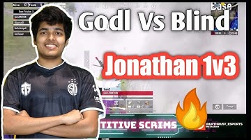 Jonathan 1v3 Clutch | Team Godl Vs Blind | Upthrust ESPORTS ❤️🔥