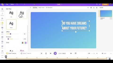 How to create animated videos from a blank project?