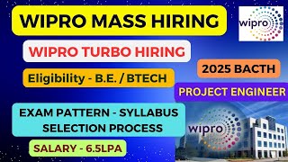 This is Why Wipro turbo hiring freshers from B.E / B.Tech 2025 batch is Going Viral